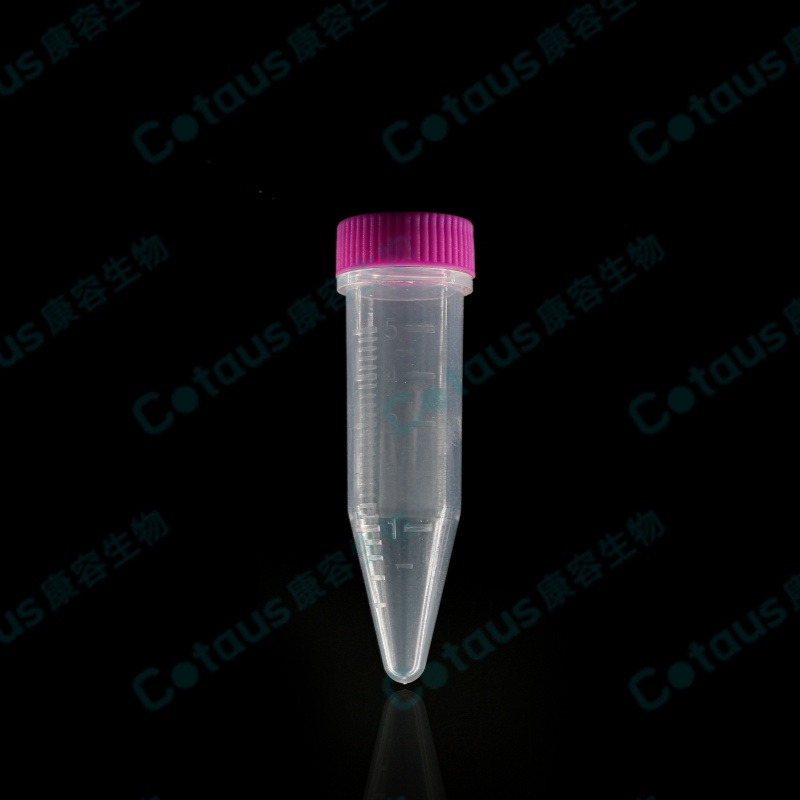 5ml Micro Centrifuge Tube faʻatasi ma le pulou siu